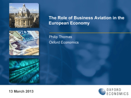 Business Aviation in the European Economy