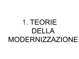 5. Teorie della modernizzazione