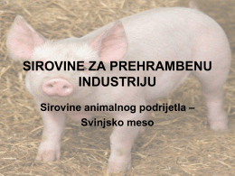 Sirovine pasmine svinja