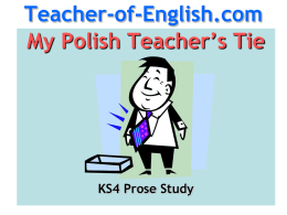 `My Polish Teacher`s Tie`