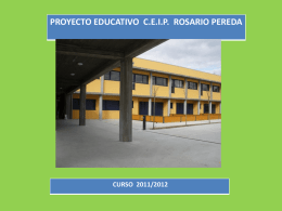 proyecto educativo - CEIP Rosario Pereda