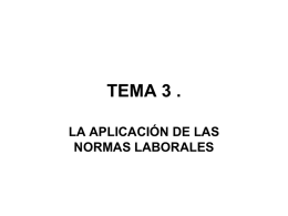 TEMA 4 . - Derecho del Trabajo 2013-14
