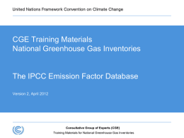 IPCC EFDB