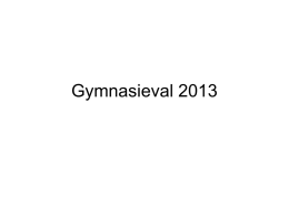 Gymnasieval 2012 - Uppsala Musikklasser