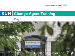 1 Change Agent Training Day 1 and 2