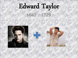 Edward Taylor PP