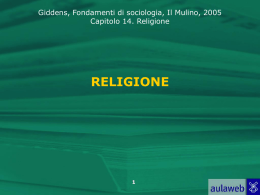 Lezione `La religione`