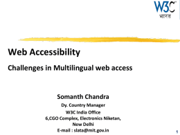 6. Web Accessibility Challenges in Multilingual web access