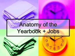 Anatomy of a Yearbook