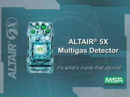 Altair 5X Multigas Detector
