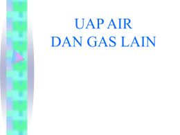 Fisika Lingkungan : BAB 3 UAP AIR DAN GAS LAIN