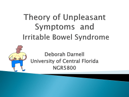 Presentations – Theory of Unpleasant Symptoms