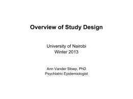 Study Design Overview 14.10.2014 with title