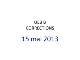 UE3 B CORRECTIONS