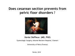 Does cesarean section prevents from pelvic floor disorders