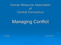 a copy - Human Resource Association of Central Connecticut