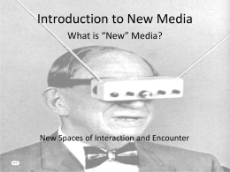 New media - Personal Home Pages (at UEL)