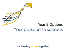 GCSEs – Your passport to success