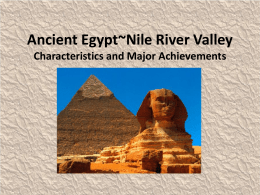 Ancient Egypt Nile River Valley KEY 2013