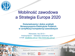 Mobilność zawodowa a Strategia Europa 2020