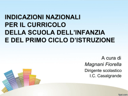 Diapositiva 1 - Ufficio Scolastico di Reggio Emilia