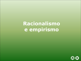 FILOSOFIA Racionalismo e Empirismo (717824)