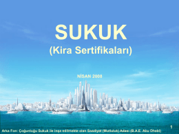 SUKUK (Kira Sertifikaları) - 2007 - Türkiye Katılım Bankaları Birliği