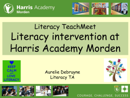 Literacy Interventions - Aurelie Debruyne