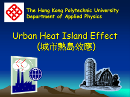 Urban Heat Island Effect