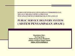 achieving improvements in service delivery - Teo