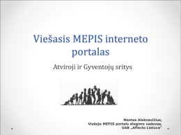 Viešasis MEPIS interneto portalas