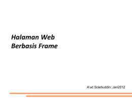 Halaman Web Berbasis Frame