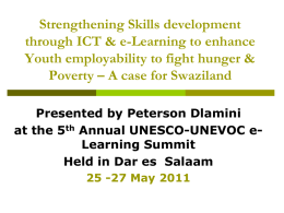 Strengthening skills development through ICT and e