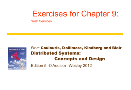 Exercises for Chapter 9 - Distributed Systems | Concepts