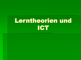 Lerntheorien und ICT