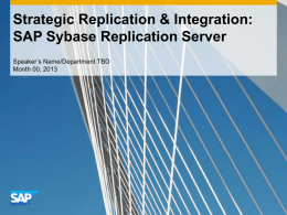 SAP Sybase Replication Server