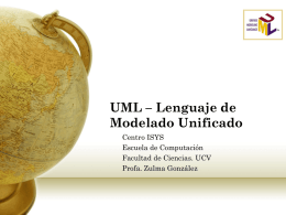 UML – Lenguaje de Modelado Unificado - Facultad de Ciencias-UCV