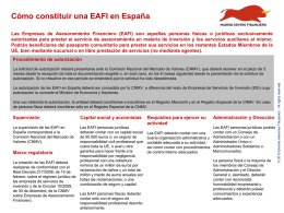 Cómo constituir una EAFI en España
