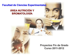 Área de Nutrición y Bromatología