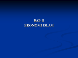 BAB 11 Ekonomi Islam