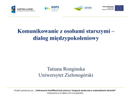 Prezentacja - wpsnz - Uniwersytet Zielonogórski