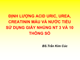dinh luong a.uric