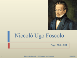 Ugo Foscolo - letteraturaestoria