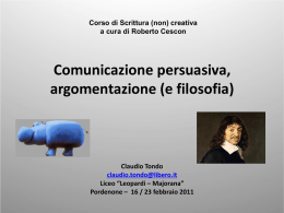 Persuasione, argomentazione (filosofia)