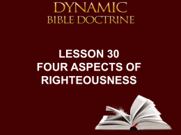 PowerPoint Sample - Dynamic Bible Doctrine