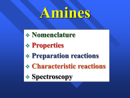Amines and Phenols