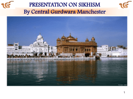 Introduction to Sikhism – By Central Gurdwara