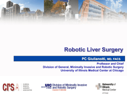 Robotic Liver Surgery - Phoenix Surgical Society