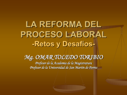 la reforma del proceso laboral - Inicio