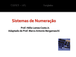 Sistemas_de_Numeracao - Curso de Sistema da Informação